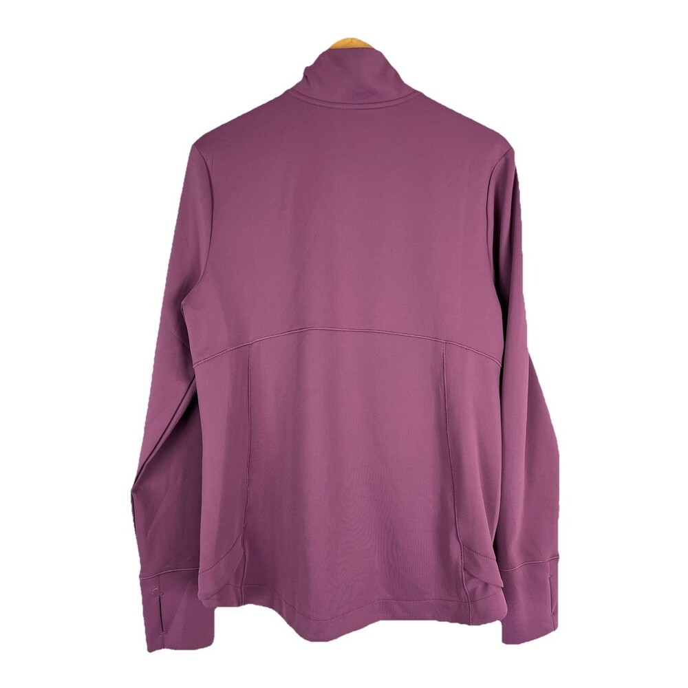 Apana Jacket Women XL Purple Full Zip Athletic Yoga Lightweight - Picture 3 of 12